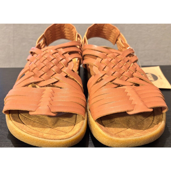 MALIBU SANDALS Canyon Vegan Leather Rubber Whiskey Tan Men's Size 12 - Picture 3 of 10